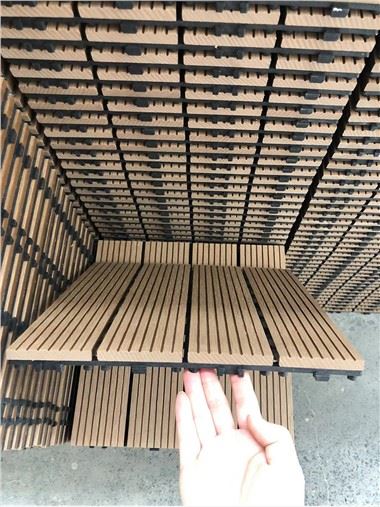 Zámkové venkovní terasové dlaždice 300 * 300 mm DIY Wpc dlaždice